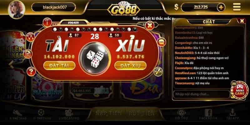 Tài Xỉu Go88 – Đỉnh Cao Giải Trí Cá Cược Tại Hệ Thống Ww88